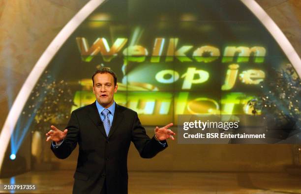 Dutch presenter and actor Carlo Boszhard, on the set of Dutch TV show WELKOM OP JE BRUILOFT