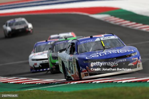 Ryan Ellis, driver of the Classic Collision Chevrolet, drives during the NASCAR Xfinity Series Focused Health 250 at Circuit of The Americas on March...