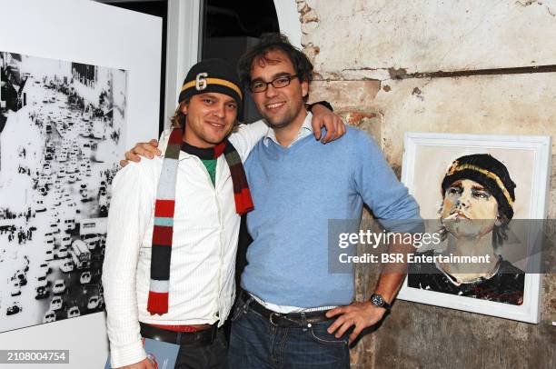 Dutch actor, presenter, painter and photographer Sander Frank Foppele with brother Jasper Foppele