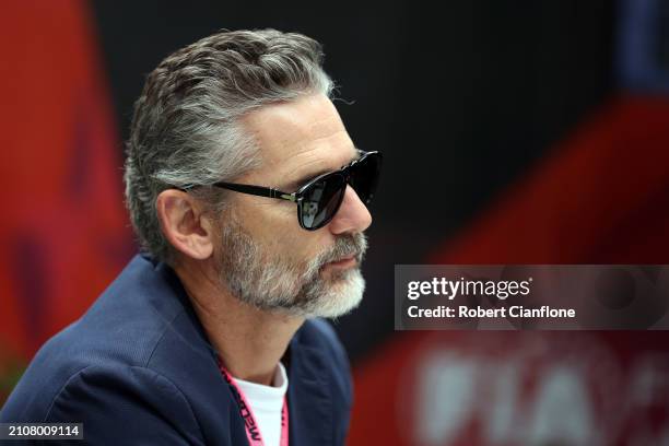 Eric Bana looks on in the Paddock prior to the F1 Grand Prix of Australia at Albert Park Circuit on March 24, 2024 in Melbourne, Australia.
