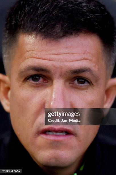 Mauricio Barbieri, head coach of Juarez, looks on during the 7th round match between FC Juarez and Puebla as part of the Torneo Clausura 2024 Liga MX...