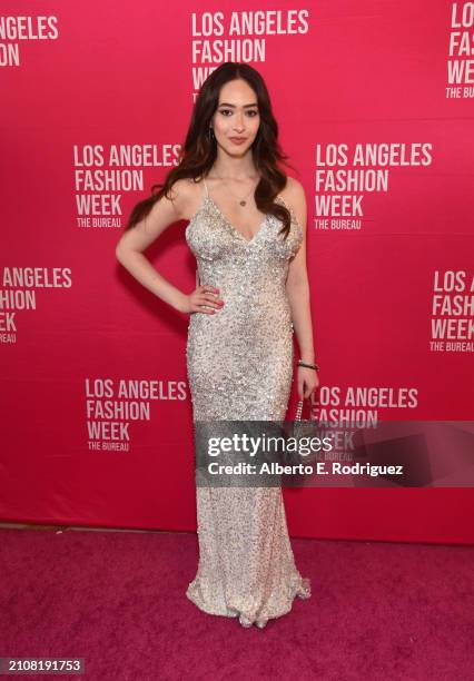 Sasha Anne attends Teen Millionaire Isabella Barrett Shows Her New House of Barretti “Billionaire Barbie" Collection at LAFW at Union Station on...