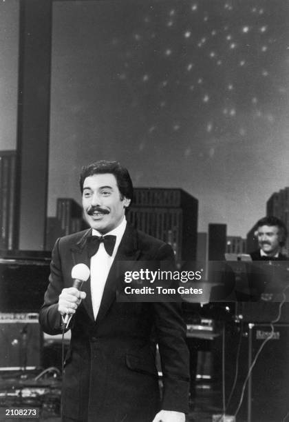 American singer Tony Orlando hosts New York portion of the Jerry Lewis Muscular Dystrophy Telethon, New York City, September 4, 1983.