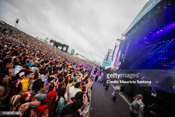 General atmosphere at Hozier concert during day two of Lollapalooza Brazil at Autodromo de Interlagos on March 23, 2024 in Sao Paulo, Brazil.