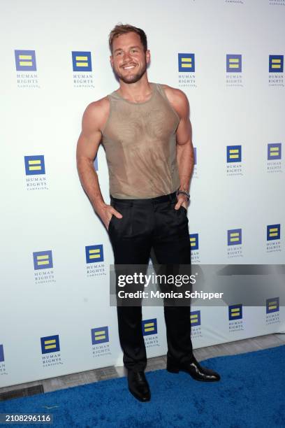 Colton Underwood attends the Human Rights Campaign's 2024 Los Angeles Dinner at Fairmont Century Plaza on March 23, 2024 in Los Angeles, California.