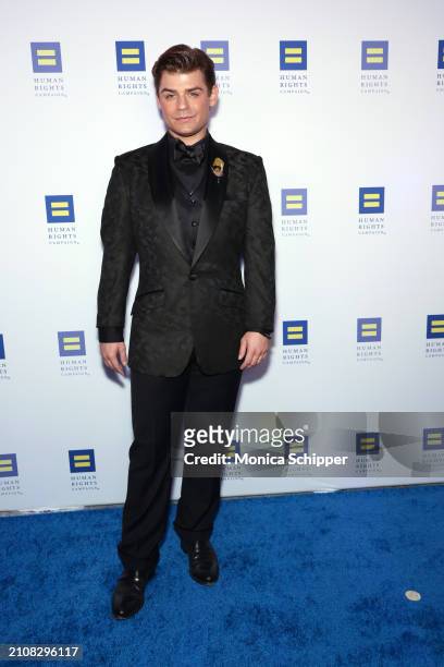 Garrett Clayton attends the Human Rights Campaign's 2024 Los Angeles Dinner at Fairmont Century Plaza on March 23, 2024 in Los Angeles, California.
