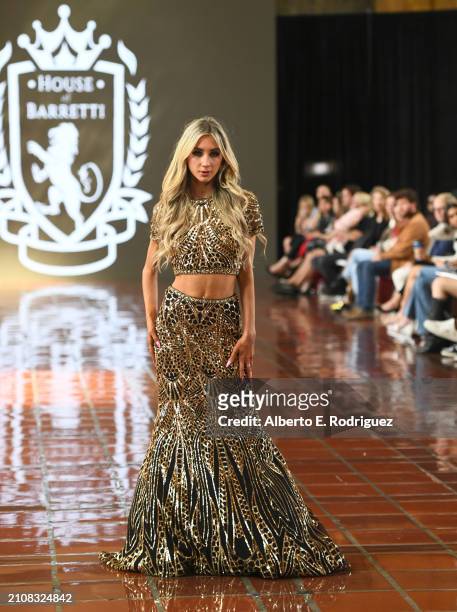 Sofie SanFillipo participates in the runway show at Teen Millionaire Isabella Barrett Shows Her New House of Barretti “Billionaire Barbie" Collection...