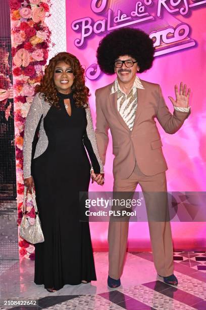Gloria Gaynor and Christian Louboutin attend the Rose Ball 2024 To Benefit The Princess Grace Foundation on March 23, 2024 in Monaco, Monaco.