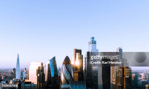 the london skyline - heron tower stock pictures, royalty-free photos & images