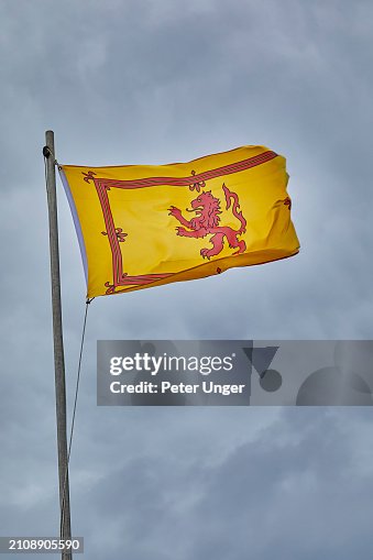 Scottish Rampart Lion Rampart Emblem On The Royal Standard Of Scotland Flag Lewis And ...