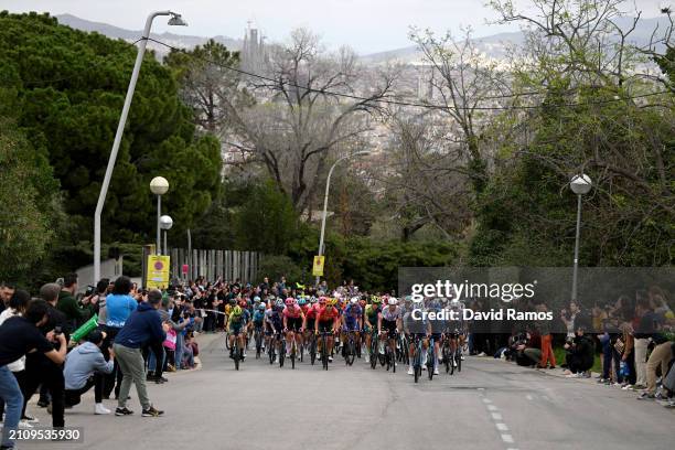 Steven Kruijswijk of The Netherlands and Team Visma-Lease a Bike, George Bennett of New Zealand and Stephen Williams of Great Britain and Team...