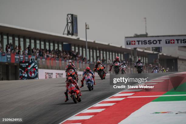 MotoGP Race start at Autodromo do Algarve on March 24, 2024 in Lagoa, Algarve, Portugal.