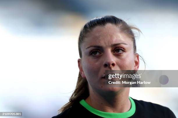 Veatriki Sarri of Brighton & Hove Albion in action during the Barclays Women´s Super League match between Leicester City and Brighton & Hove Albion...