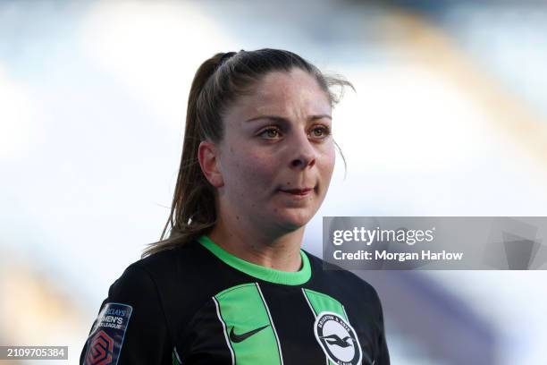 Veatriki Sarri of Brighton & Hove Albion in action during the Barclays Women´s Super League match between Leicester City and Brighton & Hove Albion...