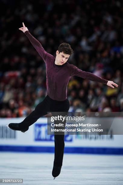 Mark Gorodnitsky of Israel competes in the Men's Free Skating during the ISU World Figure Skating Championships at Centre Bell on March 23, 2024 in...