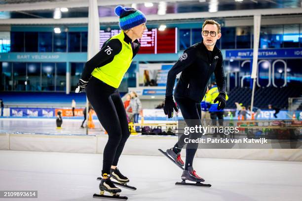 Prince Bernhard of The Netherlands at the Hollandse 100 sport fundraiser event in stadion Thialf on March 24, 2024 in Heerenveen, Netherlands. The...