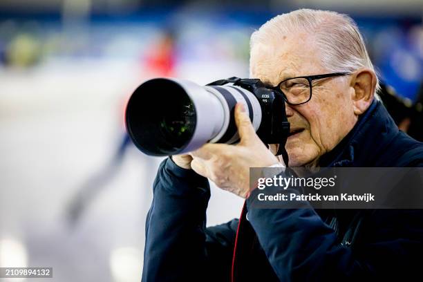 Pieter van Vollenhoven at the Hollandse 100 sport fundraiser event in stadion Thialf on March 24, 2024 in Heerenveen, Netherlands. The Hollandse 100...