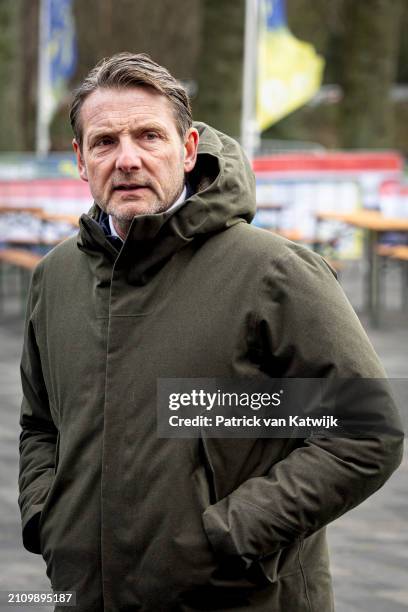 Prince Maurits of The Netherlands at the Hollandse 100 sport fundraiser event in stadion Thialf on March 24, 2024 in Heerenveen, Netherlands. The...