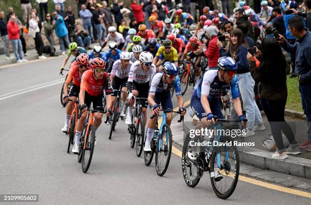 Oscar Rodriguez of Spain, Ethan Hayter of Great Britain and Team INEOS Grenadiers, George Bennett of New Zealand and Michael Woods of Canada and Team...