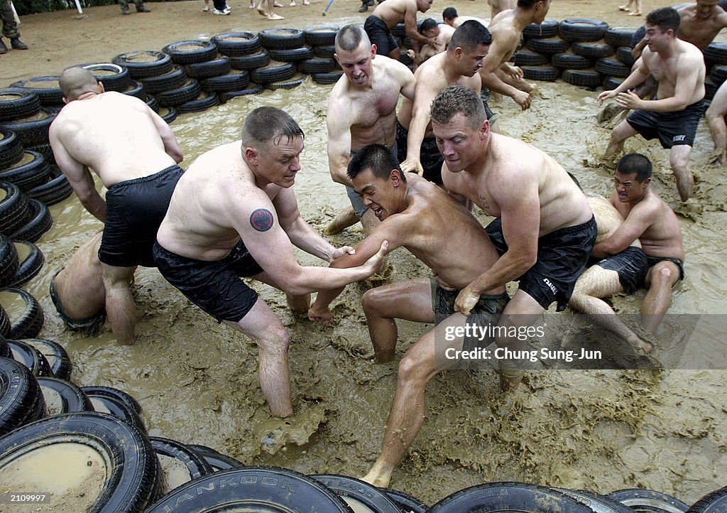 U.S. And South Korean Soldiers Particpate In Joint Ranger Training