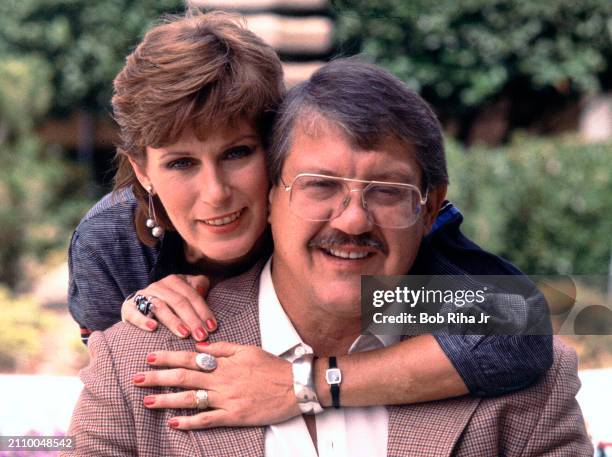 Football Player Alex Karras with wife Actress Susan Clark, July 17, 1983 in Los Angeles, California.