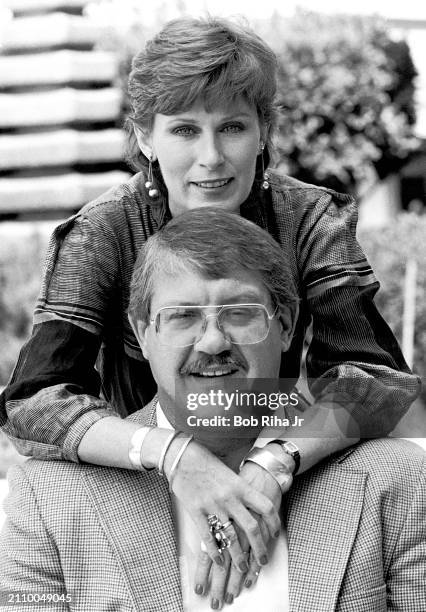 Football Player Alex Karras with wife Actress Susan Clark, July 17, 1983 in Los Angeles, California.