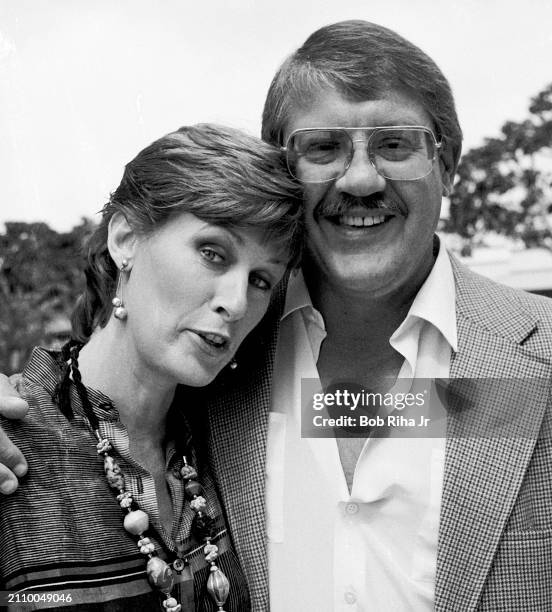 Football Player Alex Karras with wife Actress Susan Clark, July 17, 1983 in Los Angeles, California.