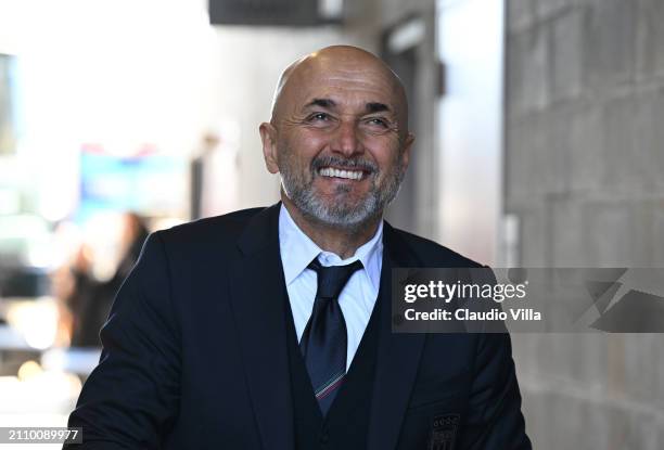Head coach of Italy, Luciano Spalletti arrives before the International Friendly match between Ecuador and Italy at Red Bull Arena on March 24, 2024...
