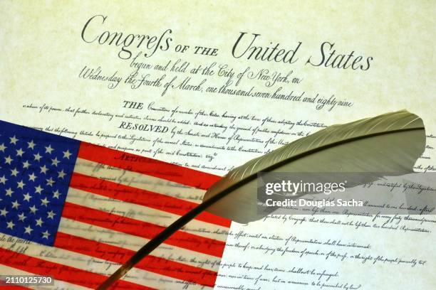 america’s bill of rights for citizens - pennsylvania colony flag bildbanksfoton och bilder