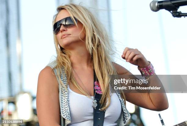 Miranda Lambert performs during the Stagecoach music festival at the Empire Polo Fields on April 26, 2009 in Indio, California.