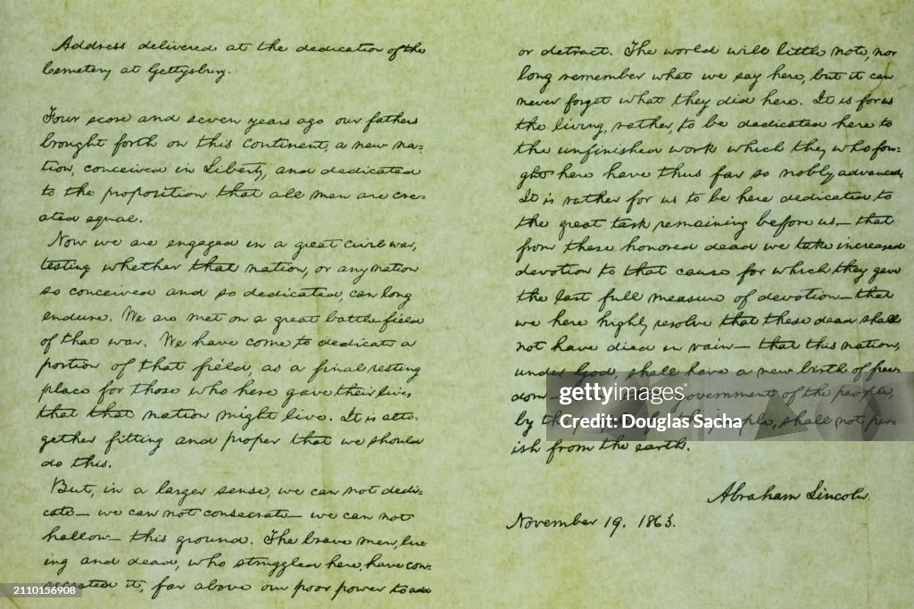 Gettysburg address from the American Civil War