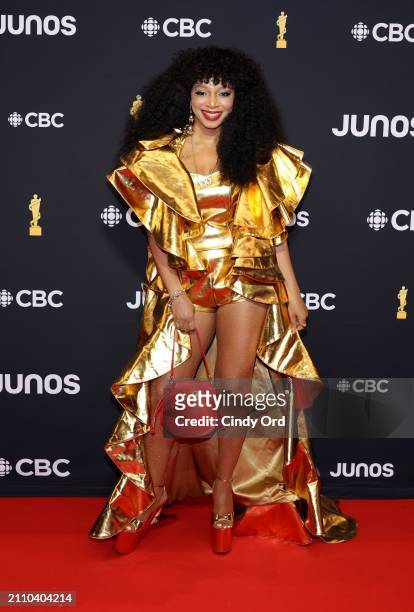 Ammoye attends the 2024 JUNO Awards at Scotiabank Centre on March 24, 2024 in Halifax, Nova Scotia.