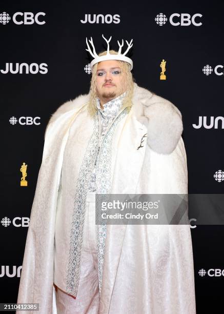 Attends the 2024 JUNO Awards at Scotiabank Centre on March 24, 2024 in Halifax, Nova Scotia.