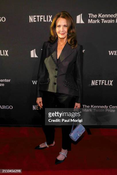 Lynda Carter attends the 25th Annual Mark Twain Prize For American Humor at The Kennedy Center on March 24, 2024 in Washington, DC.