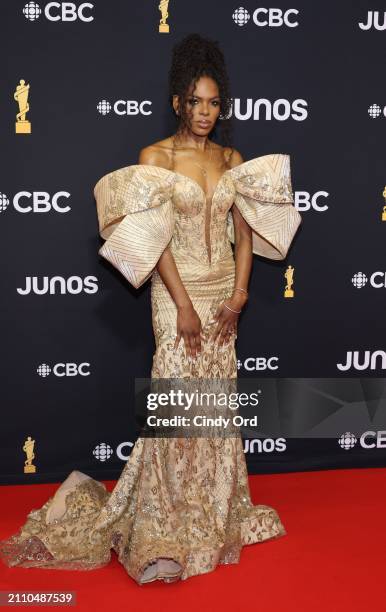 Omega Mighty attends the 2024 JUNO Awards at Scotiabank Centre on March 24, 2024 in Halifax, Nova Scotia.