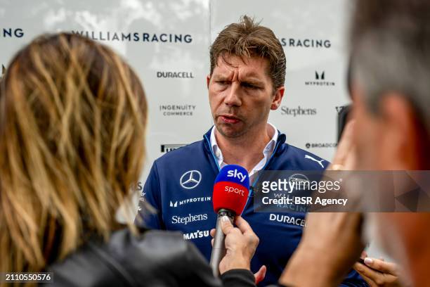 James Vowles, Williams Racing FW45 during qualifying ahead of the F1 Grand Prix of Australia at Albert Park Circuit on March 23, 2024 in Melbourne,...