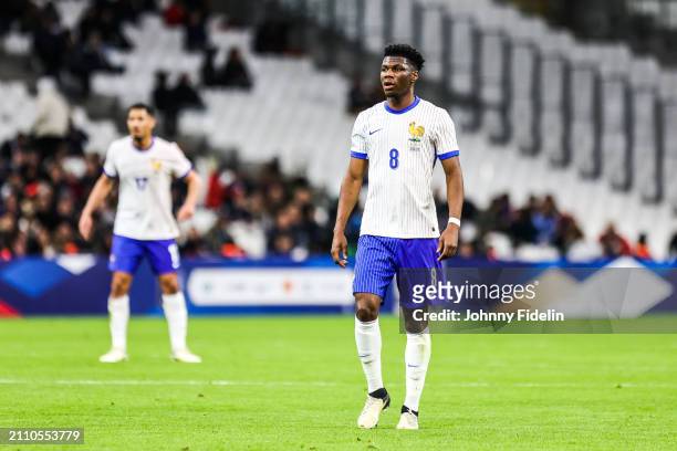 Aurelien TCHOUAMENI of France during the friendly match between France and Chile at Orange Velodrome on March 26, 2024 in Marseille, France. - Photo...