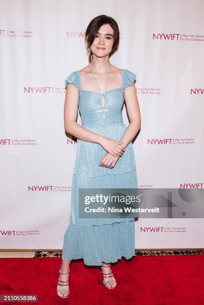 Millicent Simmonds at the New York Women in Film and Television 44th Annual Muse Awards held at Cipriani 42nd Street on March 27, 2024 in New York...