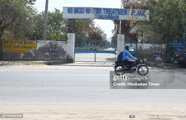 Water Treatment Plant located at Basai village near Dwarka Expressway on March 27, 2024 in Gurugram, India. Water supply in parts of the city is...