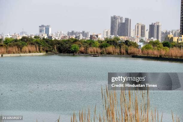 Water Treatment Plant located at Basai village near Dwarka Expressway on March 27, 2024 in Gurugram, India. Water supply in parts of the city is...