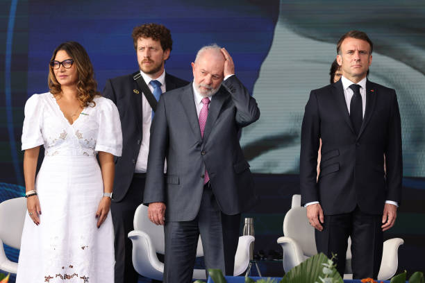 BRA: Emmanuel Macron Meets Lula Da Silva at Launching Ceremony of The Tonelero Submarine