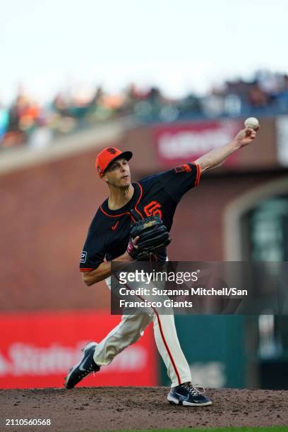 Taylor Rodgers at Oracle Park on March 26, 2024 in San Francisco, California.