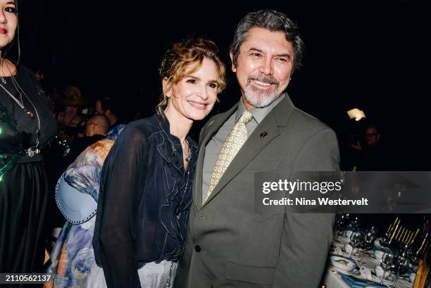 Kyra Sedgwick and Lou Diamond Phillips at the New York Women in Film and Television 44th Annual Muse Awards held at Cipriani 42nd Street on March 27,...