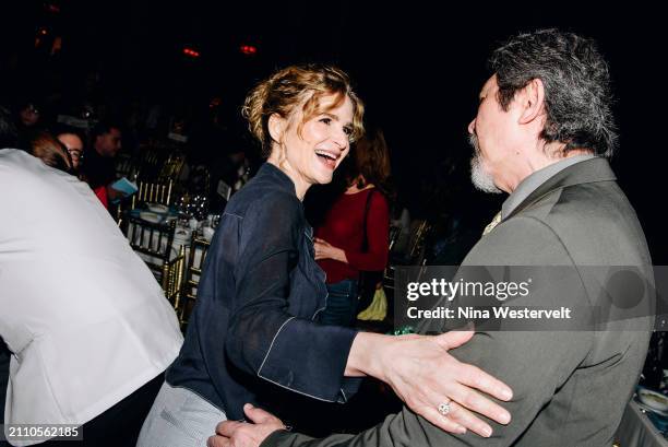 Kyra Sedgwick and Lou Diamond Phillips at the New York Women in Film and Television 44th Annual Muse Awards held at Cipriani 42nd Street on March 27,...