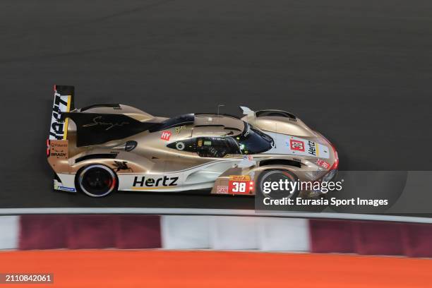 Hertz Team Jota Porsche 963 Oliver Rasmussen /Jenson Button / Phil Hanson during FIA WEC 1812 Km Free Practice at Lusail International Circuit on...