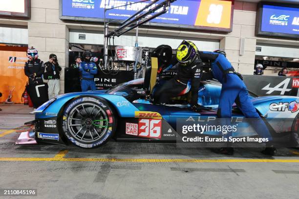 Alpine Endurance Team Alpine A424 Matthieu Vaxiviere Mick Schumacher / Nicolas Lapierre during FIA WEC 1812 Km Free Practice at Lusail International...