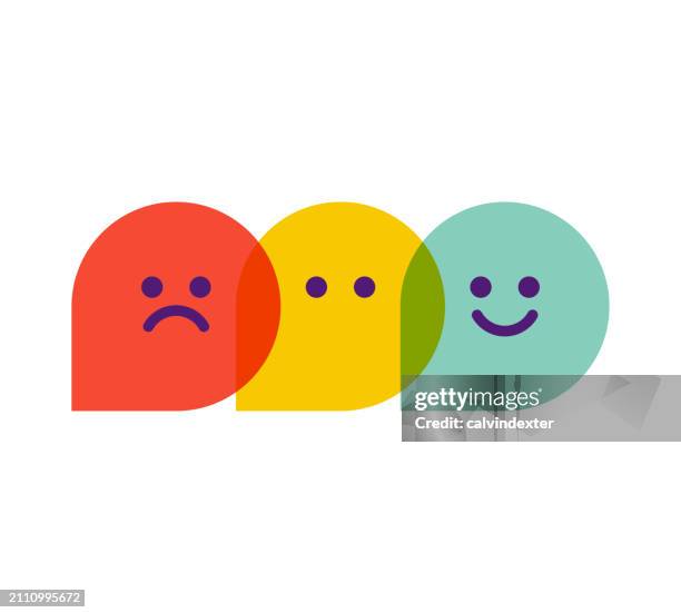 customer feedback emoticons - team engagement stock illustrations