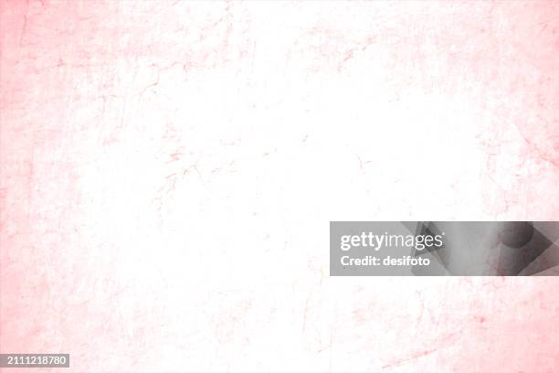 soft pastel light pink or peach and faded white coloured ombre rustic and smudged painted plastered scratched whitewashed wall textured effect blank empty horizontal vector backgrounds - peach pink color stock illustrations
