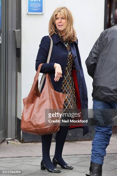 Kate Garraway arriving at Smooth Radio Studios on March 25, 2024 in London, England.