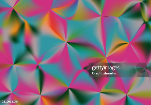 bildbanksillustrationer, clip art samt tecknat material och ikoner med abstract psychedelic glowing liquid ornate gradient flower pattern background - brokigt mönster